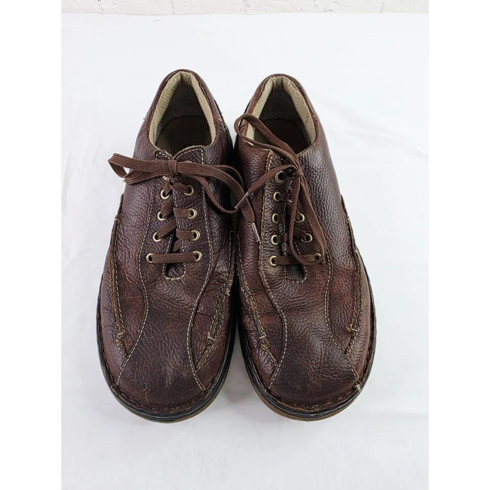 DR. MARTENSBrown Pebbled Leather Lace Up Oxford Work Shoes 11200 Men's Size 10